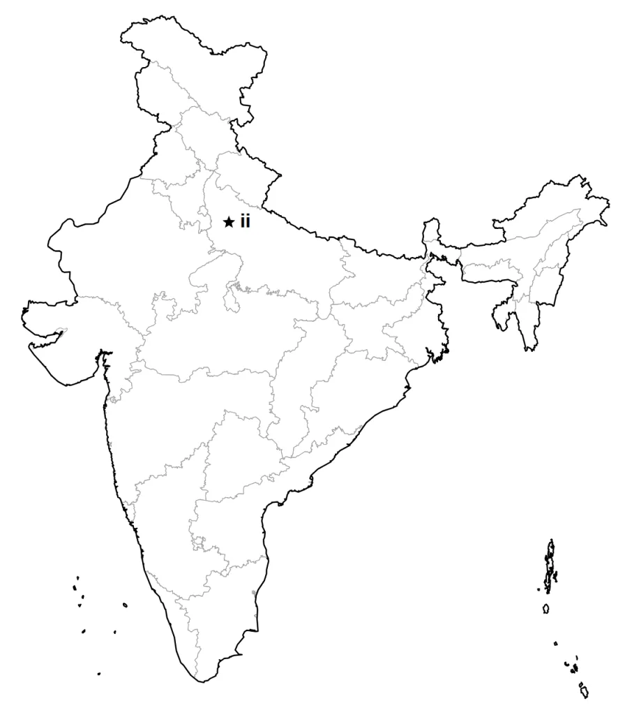 Answer map: position of item (ii)