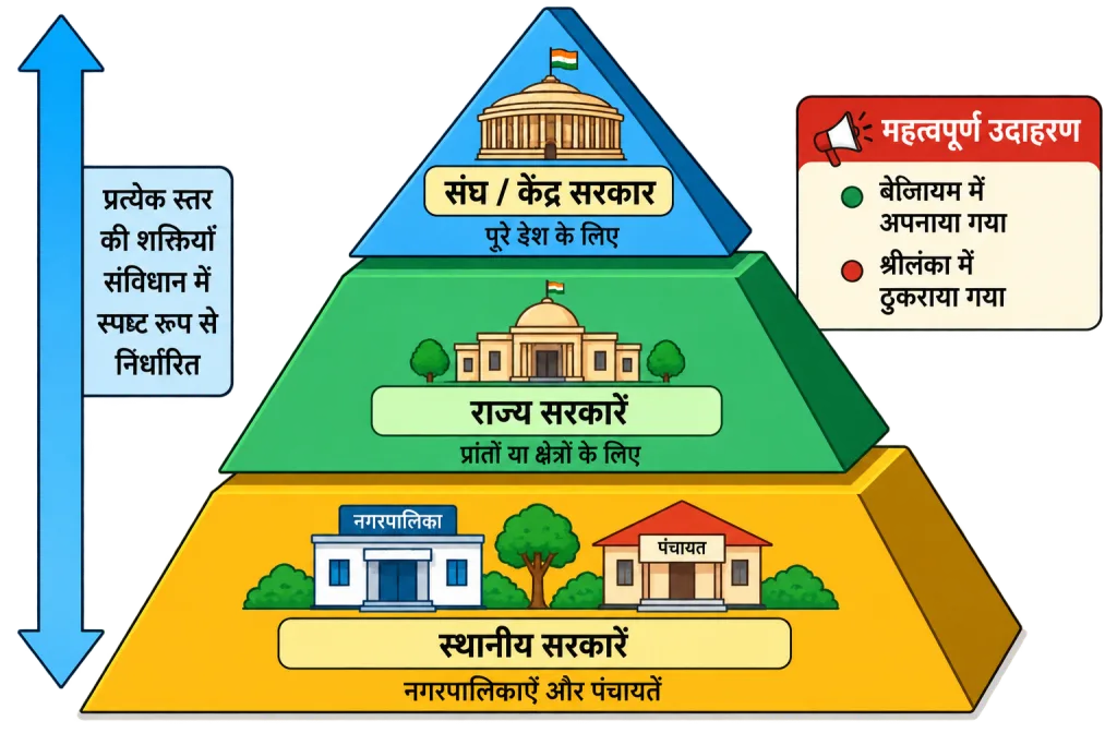 सरकार के स्तरों में सत्ता का ऊर्ध्वाधर विभाजन