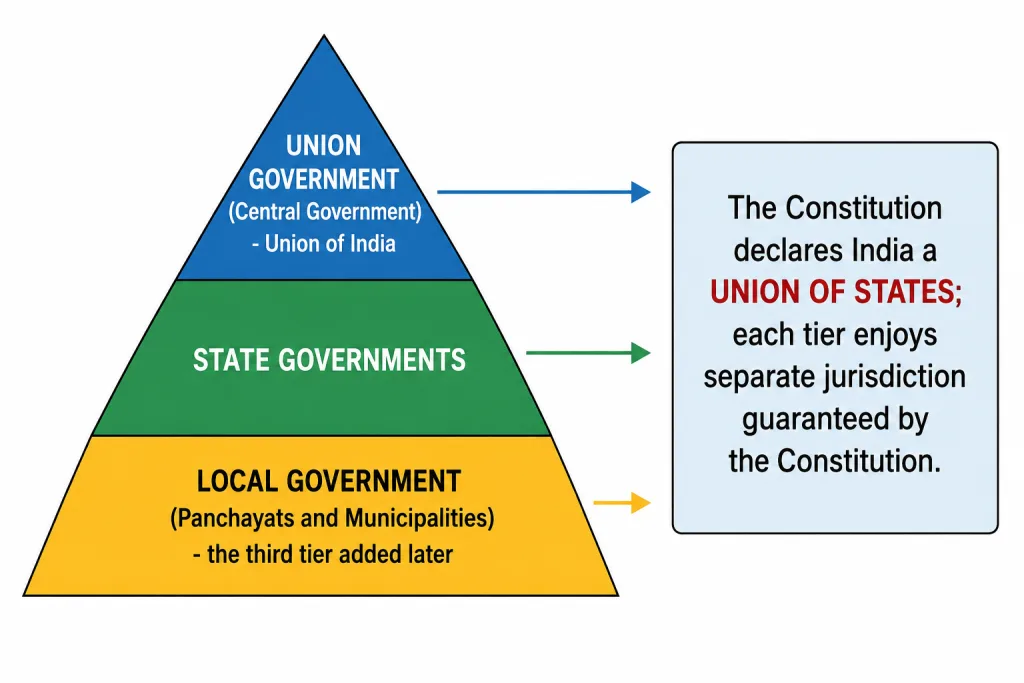 Three tiers of Indian federalism