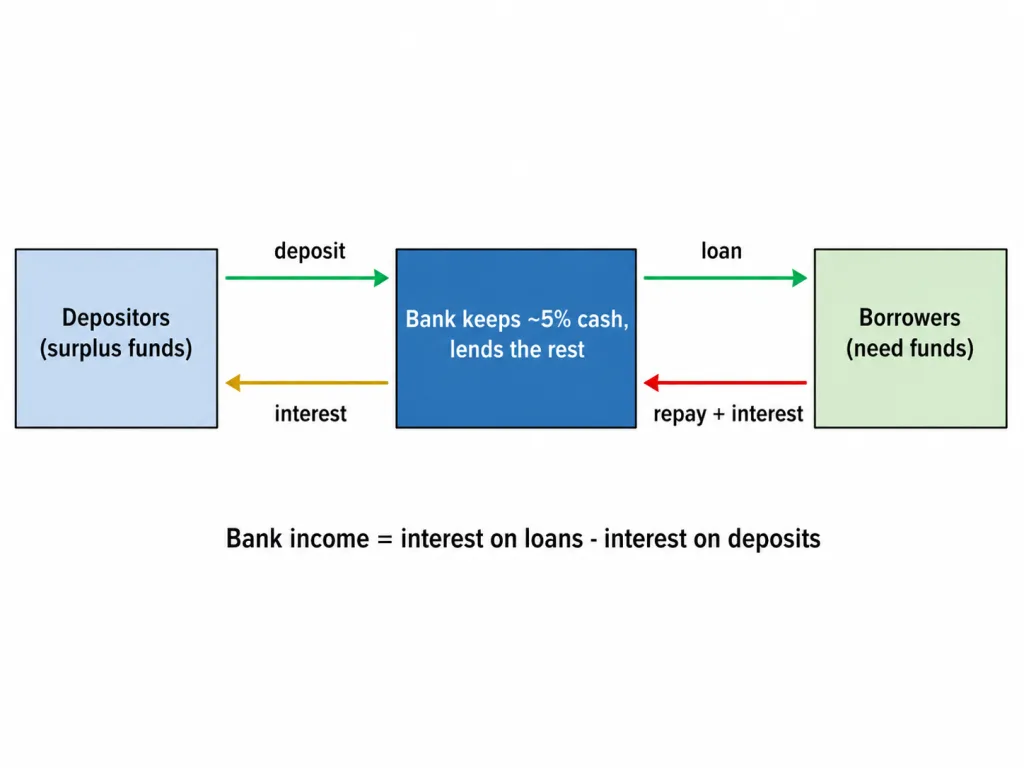 How banks mediate between depositors and borrowers