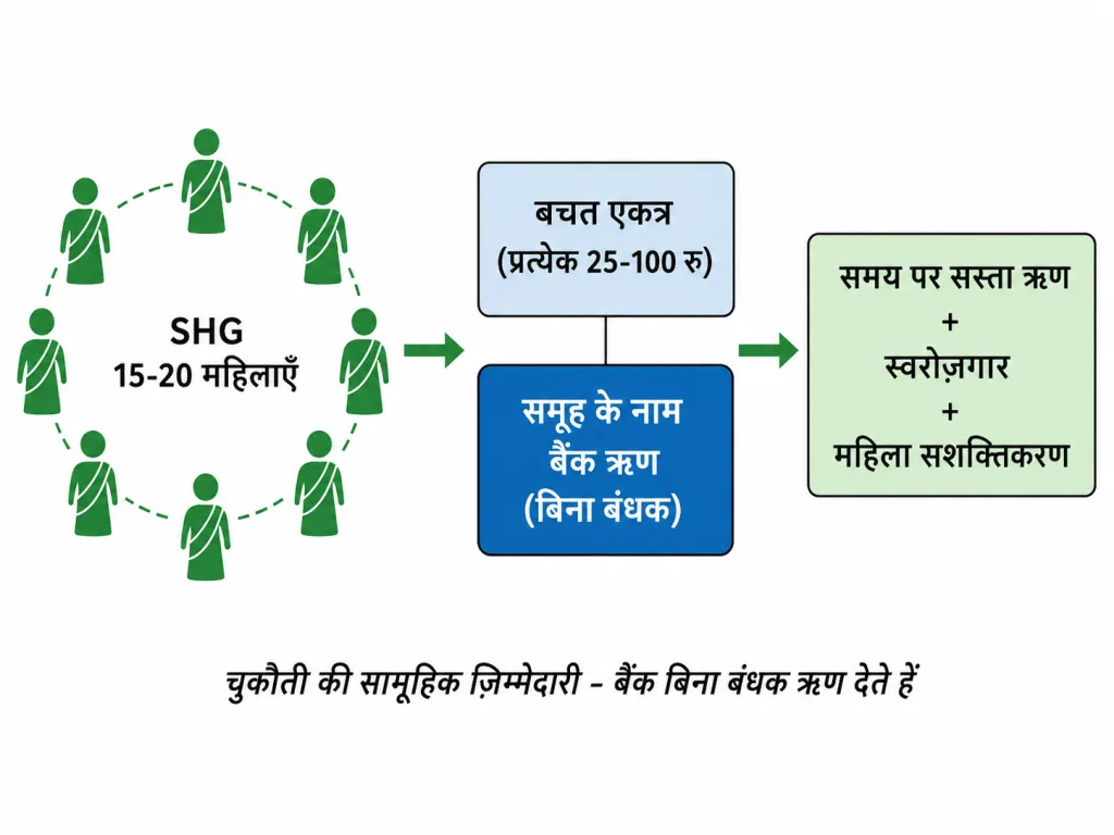 गरीबों के लिए स्वयं सहायता समूह