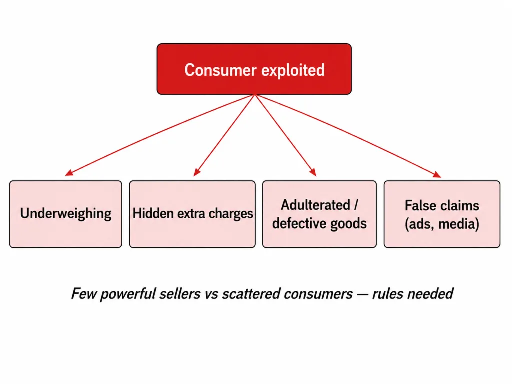 Ways consumers are exploited in the market