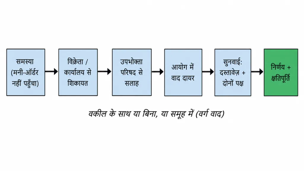 निवारण पाने के चरण