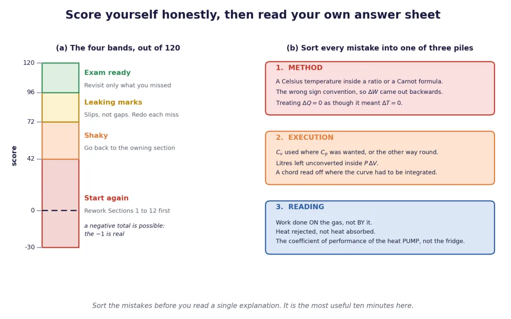 Four score bands and the three piles to sort your mistakes into
