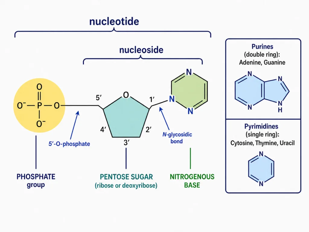 Correct nucleotide and nucleoside connectivity