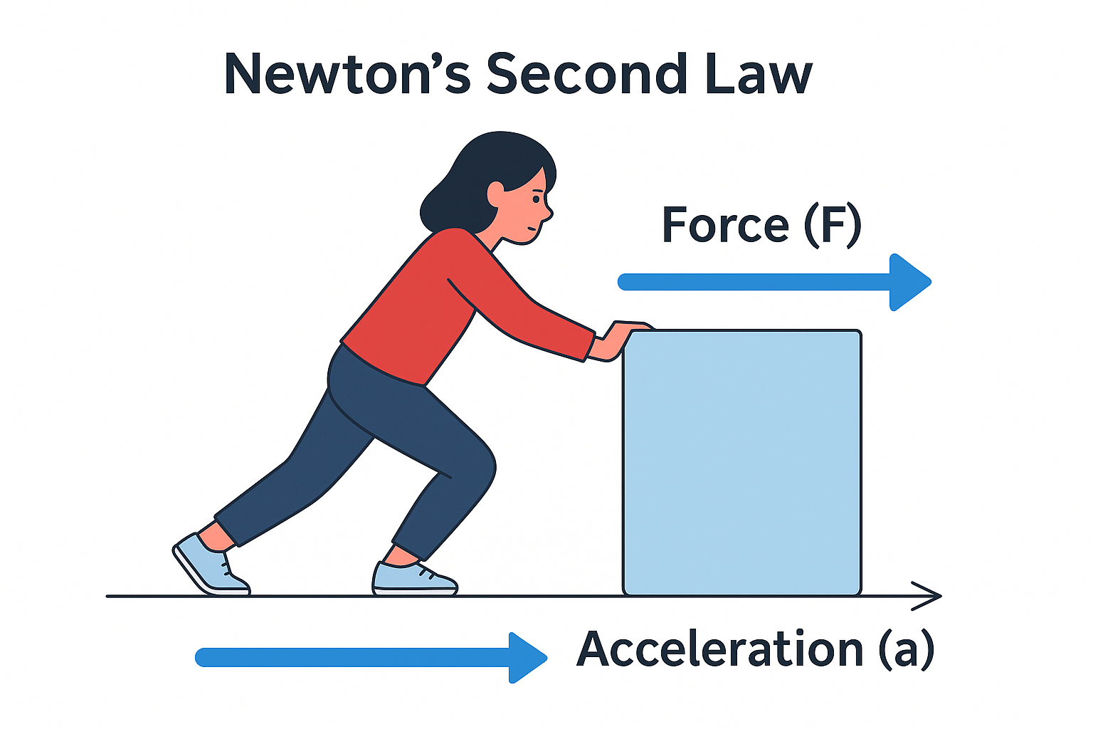 Force and acceleration diagram